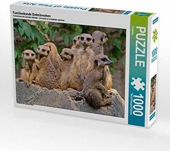 Calvendo Familienbande Erdmännchen 1000 Teile Puzzle