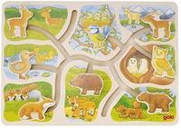 Goki 57749 - Schiebepuzzle Wer geh&ouml;rt zu wem?
