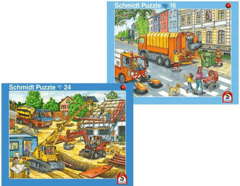 Schmidt-Spiele 2er-Set Fahrzeuge (24 & 40 Teile)