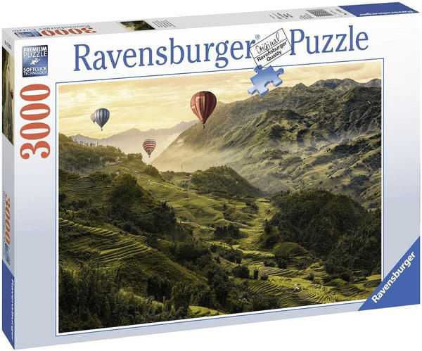 Puzzle  3000 Teile Ravensburger Puzzle Reisterrassen in Asien 17076 