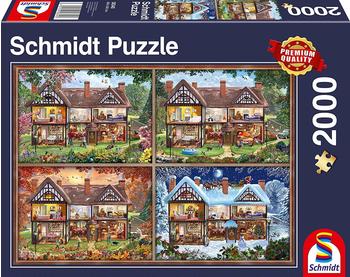 Schmidt Spiele House of Four Seasons jigsaw (2000 Piece)