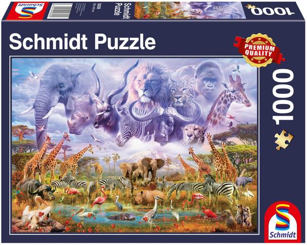Schmidt Spiele Tiere an der Wasserstelle (58356)