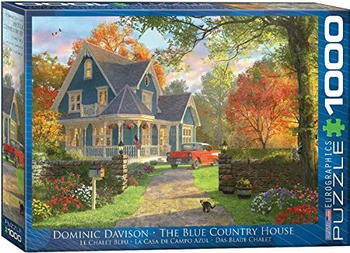 Eurographics Puzzles Dominic Davison - The Blue Country House 1000 Teile Puzzle (6000-0978)