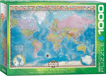 Eurographics Puzzles Map of the World 1000 Teile Puzzle (6000-0557)