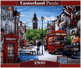 Castorland C-104291-2 Aerial View of London, 1000 Teile Puzzle, bunt