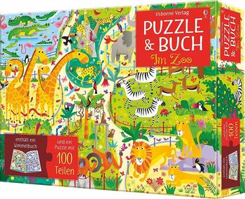 Usborne Verlag Puzzle und Buch: Im Zoo
