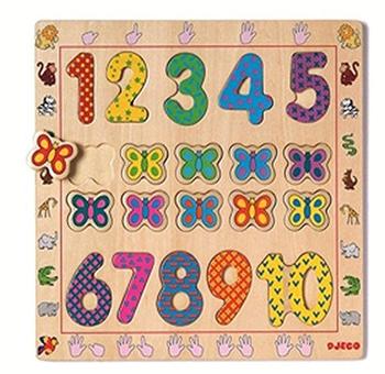 Djeco Holzpuzzle 1 bis 10