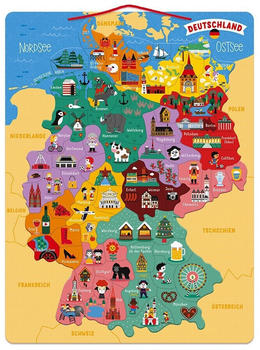 Janod Magnetische Landkarte Deutschland (79 Teile)
