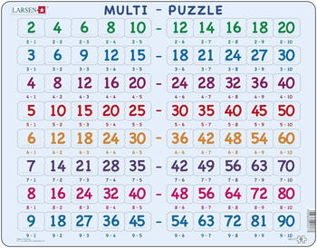Larsen Mathematik: Multiplikationstabellen 80 Teile - AR17