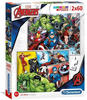 Clementoni 21605, Clementoni 21605 - Marvel Avengers Puzzel, 2x60 Teile
