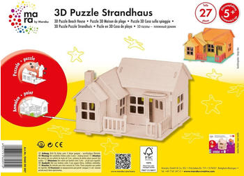 Marabu 3D Strandhaus (27 Teile)