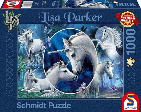 Schmidt-Spiele Lisa Parker Anmutige Einhörner 1000 Teile