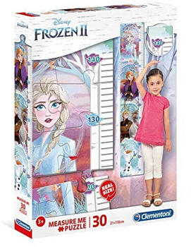 Clementoni Measure Me Puzzle 30 Teile-Disney Frozen (Eiskönigin II), Größenmesser/Messlatte für Kinder bis 140cm
