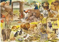 JUMBO SPIELE 18854, JUMBO SPIELE 18854 Puzzle 1000 Teile Der Bau der Arche Noah