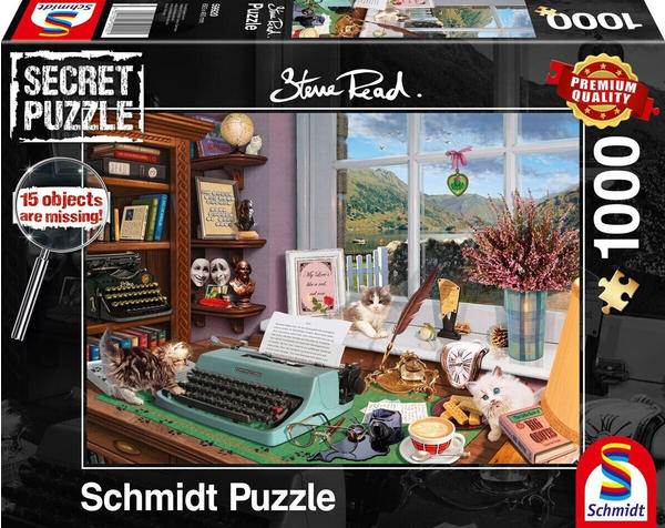 Schmidt-Spiele Secret Puzzles - Am Schreibtisch, 1000 Teile (59920)