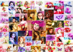 Grafika Collage - Frauen 1000 Teile Puzzle Grafika-T-00914