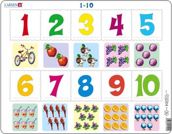 Larsen Mathematik: Die Zahlen von 1 bis 10 10 Teile - AR3