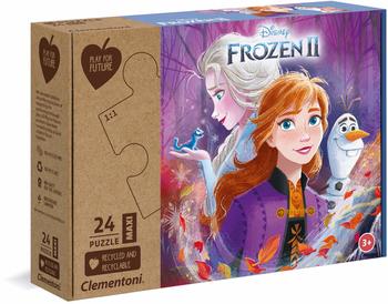 Clementoni Play for Future-Maxi Puzzle 24 Teile Supercolor-Disney Frozen II (Die Eiskönigin) (20260)