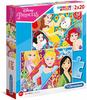 Clementoni 24766, Clementoni Kinderpuzzle Supercolor - Disney Prinzessinnen 2x...