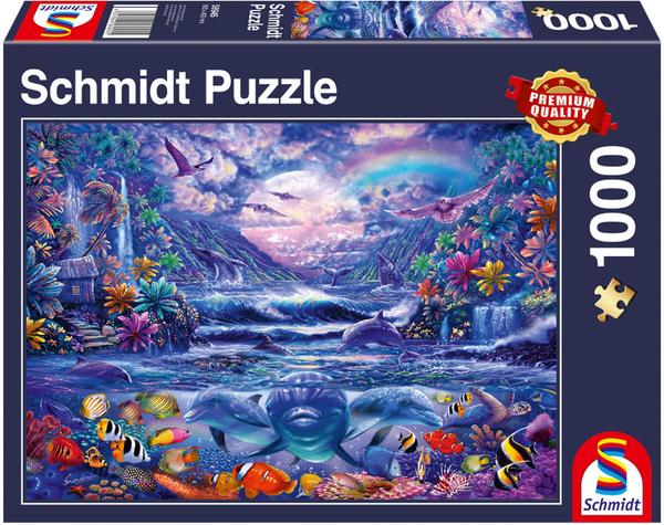 Schmidt-Spiele Puzzle - Mondschein-Oase, 1000 Teile (58945)