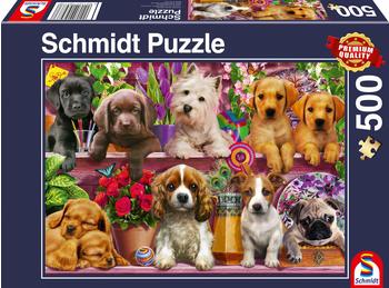 Schmidt-Spiele Hunde im Regal, 500 Teile (58973)