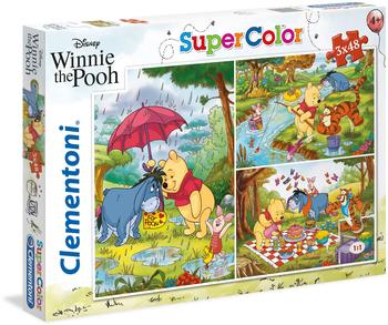 Clementoni Supercolor Puzzle-Winnie The Pooh-3x48 (25232)