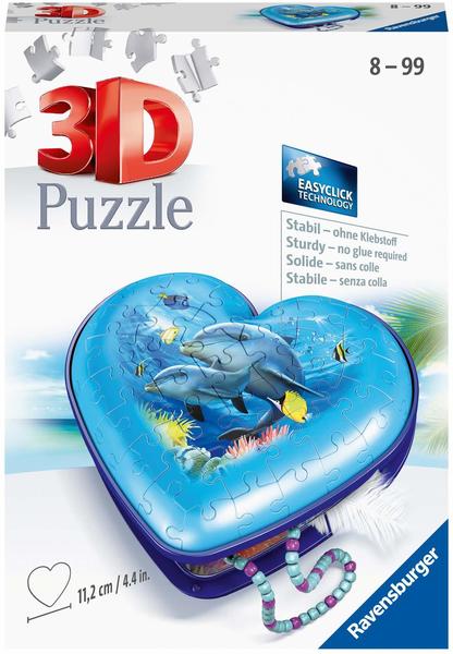 Ravensburger 3D Puzzle - Herzschatulle - Underwater World 54 Teile - 11172