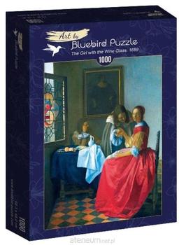 Bluebird Puzzle Vermeer- The Girl with the Wine Glass, 1659 (1000 Teile)