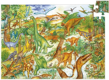 Djeco Entdeckerpuzzle: Dinosaurs + booklet - 100 Teile