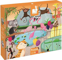 Janod J02774-UNIT, Janod Tactile A Day At The Zoo Puzzle 20 Pieces Mehrfarbig 20