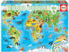 Educa Tiere Weltkarte (150 Teile)