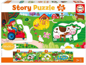 Educa Borrás Bauernhof 26 Teile Geschichten-Puzzle (9218900)