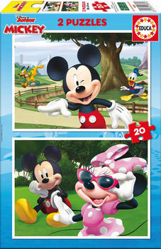 Educa Borrás Mickey und Freunde 2x20 Teile Puzzle (9218884)