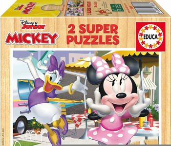 Educa Borrás Mickey und Freunde 2x25 Teile Holzpuzzle (9218876)