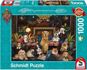 Schmidt-Spiele Puzzle Bunter Abend im Salon Brigid Ashwood (1000 Teile)