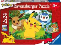 Ravensburger Puzzle "Pikachu und seine Freunde" 2x24 Teile; Made in Europe