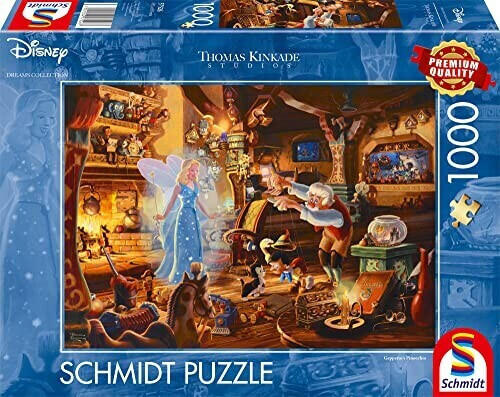 Schmidt-Spiele Thomas Kinkade, Disney, Geppettos Pinocchio, 1000 Teile (57526)