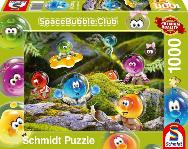 Schmidt-Spiele Puzzle SpaceBubble.Club - Ankunft im Mooswald 1000 Teile