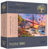Trefl Holz Puzzle 1000 Sonnenuntergang am Golden Gate, Spielwaren