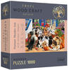 Trefl - Holzpuzzle 1000 - Hundefreundschaft, Spielwaren
