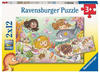 Ravensburger Puzzle »Kleine Feen und Meerjungfrauen«, 2 x 12 Teile; Made in Europe;
