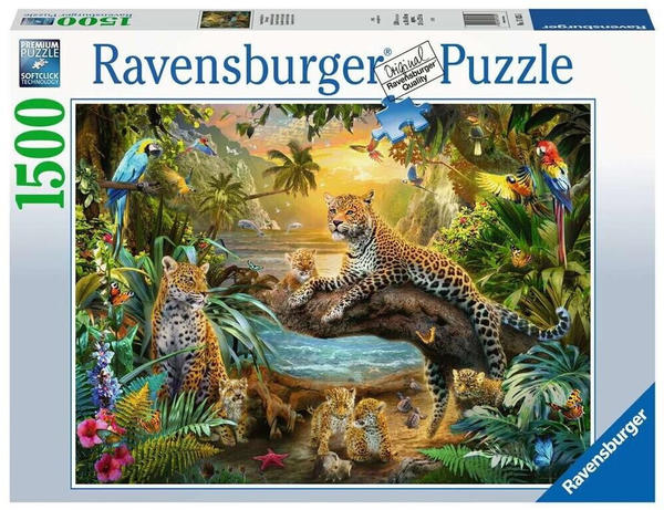Ravensburger Leopardenfamilie im Dschungel 1500 Teile (17435)
