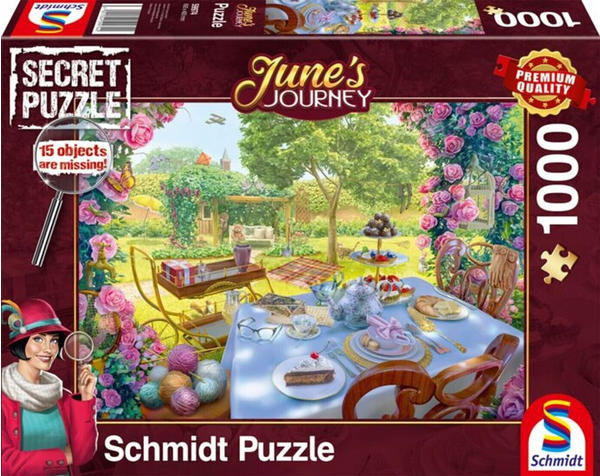 Schmidt-Spiele June's Journey Tee im Garten 1000 Teile (59974)