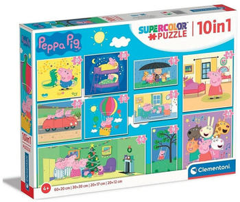 Clementoni Supercolor Peppa Pig Puzzle 10 in 1 (20271)