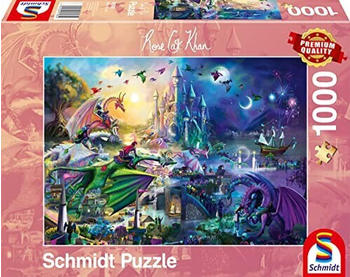 Schmidt-Spiele Nächtlicher Drachen-Wettstreit (1000 Teile)