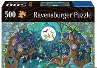 Ravensburger Puzzle 17516 - Fantasy Forest - 500 Teile Holzpuzzle f&uuml;r Kinder und