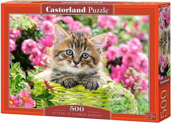 Castorland Kitten in Flower Garden, (500 Teile)