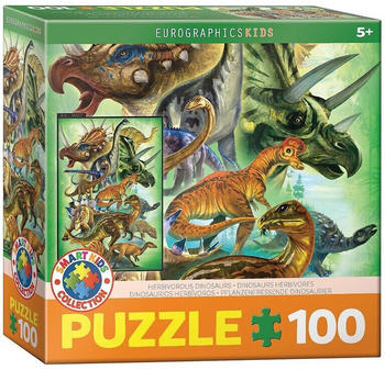 Eurographics Pflanzenfressende Dinosaurier Puzzle (100 Teile)
