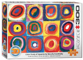 Eurographics 3D - Farbstudie Quadrate von Wassily Kandinsky Puzzle (300 Teile) - Lenticular