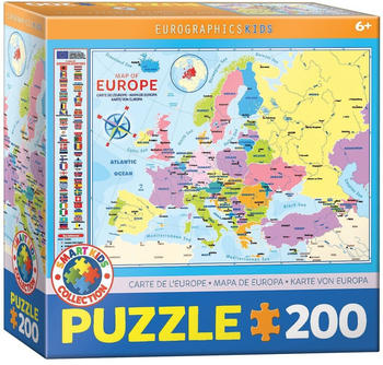 Eurographics Europakarte Puzzle (200 Teile)